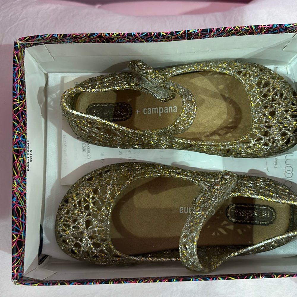 Mini Melissa Girls Campana Mary Jane shoes size 9